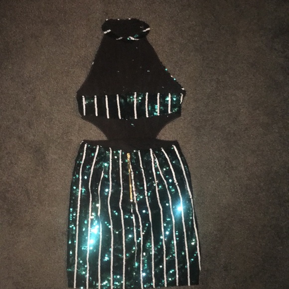 NBD x Naven BNWT Mia Dress XXS Teal Sequin - Picture 6 of 9